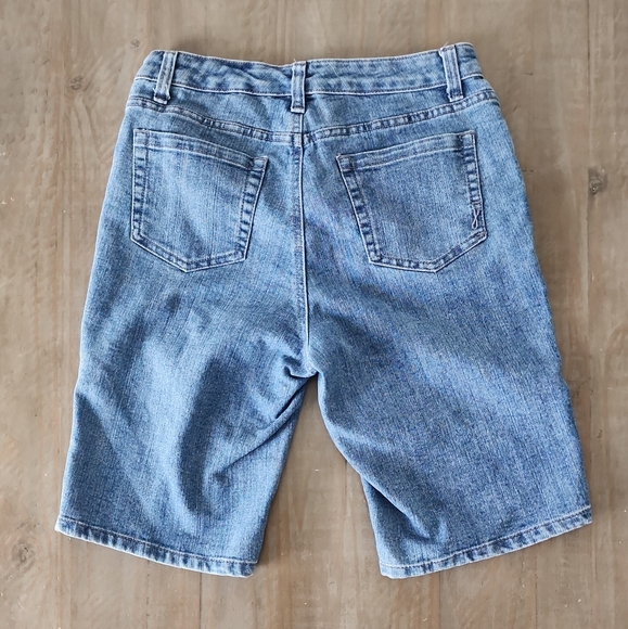 Jones New York Classic Blue Denim Women's Shorts #C2509-0069 - Picture 2 of 9